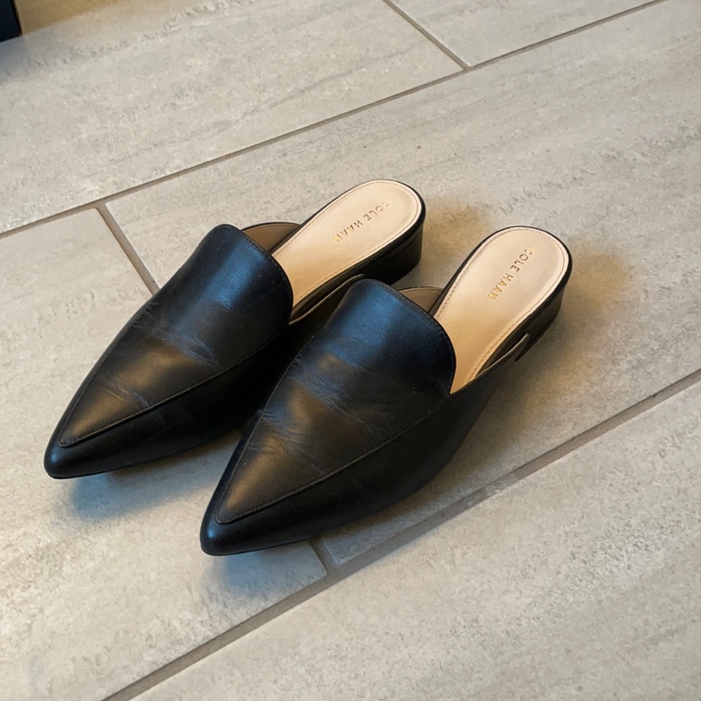 ✨Cole Haan Piper Mule -Black Leather